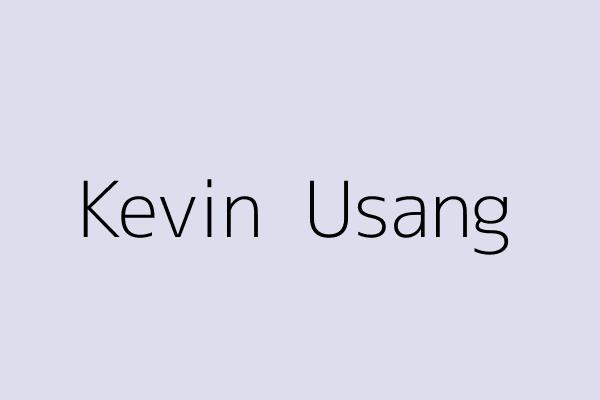 Kevin  Usang 